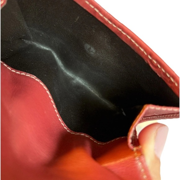 Authentic Vintage Gucci Guccissima Red Leather Wallet with box Made in Italy - Picture 7 of 12